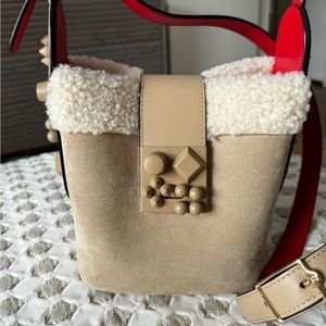 ❌ SOLD ❌Christian Louboutin Shearling Atlas Shoulder/Crossbody Bag